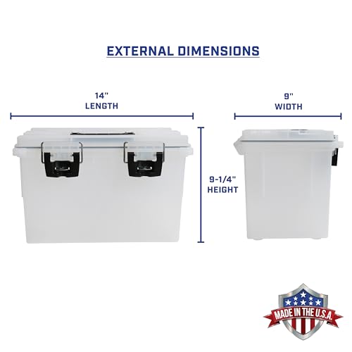 Sheffield 12767 XL Storage Bins With Lids, 4-Pack Stackable Storage Bins, Made in USA, Lockable and Water-Resistant Containers with Lids, Plastic Containers for Home, Classroom, and Dorm - color: Frost, size: XL 4-Pack
