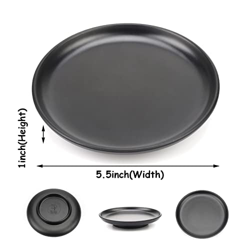 Jewelry Dish, Decorative Trinket Tray for Rings Earrings Necklaces, Jewelry Tray for Women, 5.5" Black - size: 5.50 Inches