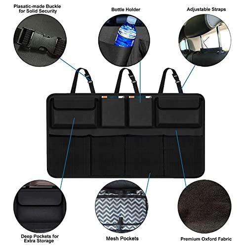 AOPHY Car Trunk Organizer, Large Capacity Car Organizers and Storage with 8 Pockets, Waterproof Backseat Hanging Organizer for SUV, Truck, MPV, Interior Accessories for Men and Women - color: Car Trunk Organizer 8Bag