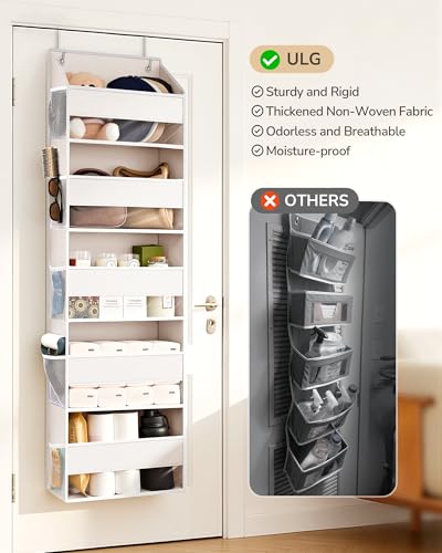 ULG 2 Pack 5-tier Over the Door Organizer Beige - color: Beige, size: 2 Pack-5 Tier