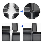 BYCY Office Drawer Organizers Bins Junk Drawer Organizers Tray Storage Dividers for Office Desk Dress Makeup (13pcs 2Size) - size: 13pcs 2Size