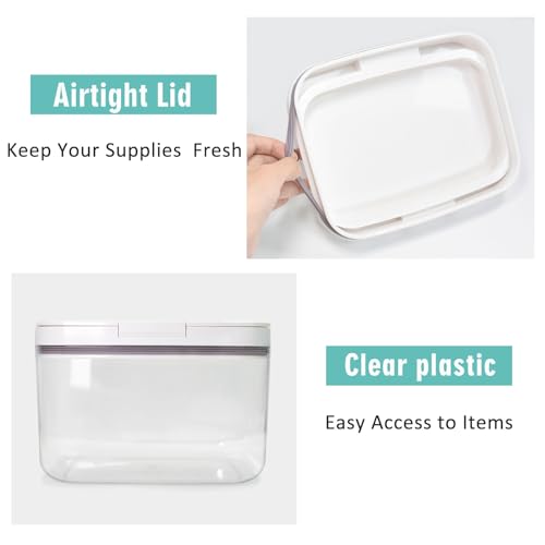 Pensino Laundry Pods Container Holder with Lid, Laundry Room Storage Container for Detergent Pods Laundry Powder Scent Booster Container with Scoop - size: 2.8L
