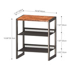CHEMPFR Narrow 3-Tier Shoe Rack, Slim Space-Saving Shelf with Decorative Wood Top & Steel Mesh, Entryway/Closet/Dorm Organizer, 16.5x11.8x19.8 Inches - size: 3 Tier (16.5″x11.8″x19.8″)