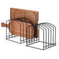 5-Slot Cutting Board Organizer, Bakeware Organizer, and Kitchen Cabinet Organizer for Baking Trays and Cookie Sheets (2pcs 5 Slots for one size) - size: 2pcs 5 Slots for one size