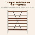 Shoe Rack, 4-Tier Slanted Shoe Storage Shelf, Narrow Shoe Rack for Entryway, Solid Wood and Acrylic Shoe Stand, Slim Shoe Shelf with Wooden Top ，Suitable for Bedrooms and Living Rooms - size: 72