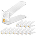 Clear Shoe Slot Organizers 12PACK Shoe Stacker Rack Organizer for Closet Adjustable Shoes Holders Space Saver Zapateras Organizers - size: 12Pack