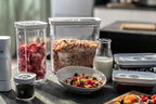 ZWILLING FRESH & SAVE CUBE Box, size 3M, modular & stackable container, airtight & vacuumable storage, dishwasher friendly, transparent - size: 3M