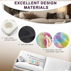 Couch Cup Holder Pillow, 5 Hole Couch Drink Holder! Keep Drinks Hand Side and Keep Temp, Prevent Spills and Use Anywhere. Cup Holder for Couch, Bed, Camping, RV, Car, Beach. Pink Blue Yellow - color: Pink Blue Yellow