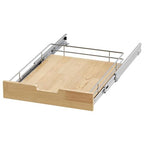 Sikarou Pull Out Cabinet Organizer,Heavy-Duty Slide Out Shelf, Wood And Wire Basket, Pull Out Drawer for for Kitchen Under Sink Space, Pantry, Bathroom (11 * 21 WM) - size: 1-TIE 11*21 WM