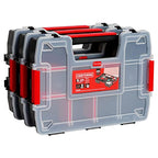CRAFTSMAN Storage Organizer, Small Parts Organizer, 3-Packs with 10-Compartments, Lid Includes Secure Latch (CMST60964M) - size: 3 Pack, style: Triple Pack