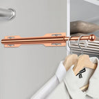 FIRJOY 12" Valet Rod for Closet Pull Out (2 Pack, Rose Gold) - color: Rose Gold, size: 2 Pack