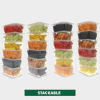 Freshware Food Storage Containers [50 Set] 34 oz Plastic Deli Containers with Lids, Slime, Soup, Meal Prep Containers, BPA Free, Stackable, Leakproof, Microwave, Dishwasher and Freezer Safe - size: 34 oz - 50 Set