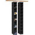 Simple Houseware 2 Pack 10 Shelves Hanging Organizer, Black - color: Black, size: 2-Pack