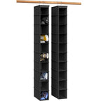 Simple Houseware 2 Pack 10 Shelves Hanging Organizer, Black - color: Black, size: 2-Pack