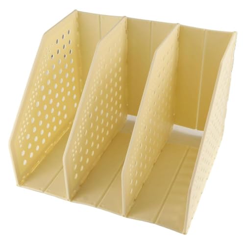 Bookshelf Desktop Storage Rack, Stationery Office Desktop File Organizer, Retractable File Holder(White)