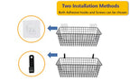 Joben Oligey 3 Set [Extra Large] Hanging Wall Baskets ,Wire Basket For Storage Pantry, Farmhouse Food Storage Kitchen Pantry Laundry Closet Garage RV ,Black - size: Black - Extra Large
