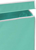 Simple Houseware Double Laundry Hamper with Lid and Removable Bags, Turquoise - color: Turquoise