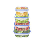 ARSUK Food Storage Containers with Airtight Lids - Reusable Plastic Containers Sets - BPA-Free Stackable Kitchen Storage for Meal Prep & Snacks - Microwavable & Dishwasher Safe (4 PCS) - color: 4 PCS