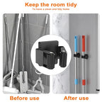 4 Pack Strong Magnetic Mop Broom Holder, Heavy Duty Magnetic Broom Mop Hanger for Cleaning Tools, Wall Mounted Mop Broom Holder for Laundry Garage Kitchen Workshops Shed - size: 4Pcs Magnetic Broom Holder