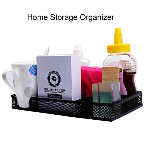 Drawer Organizer, Desk Organizer, Black Metal Mesh Drawer, Desk Drawer Organizer for Home Office and School,11.02X 6.10 X 1.38 Inch,Black - color: Black M