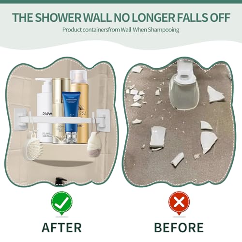 RV Shower Corner Storage Bar Base Angle and Adjustable Rod Length Bottom White Corner Frame Suitable for Fixing Toilets in RVs (1)
