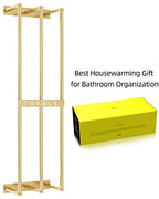 Bathroom Towel Storage, Bethom Wall Towel Rack for Rolled Towels, Bath Towel Holder Wall 30 Inch, Towel Racks Wall Mounted for Small Bathroom, Gold - color: Gold - Standard