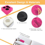 Couch Cup Holder Pillow Tray! Keep Drinks Hand Reach and KeepTemp, Prevent Spills and Use Anywhere. Cup Holder for Couch, Bed, Car, Courtyard, Park, Beach. Pink - color: Pink, size: 9.4" x 9.4" x 3.9"