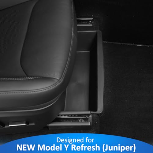 GEEDAR Under Seat Storage Box Organizer for Tesla Model Y 2025 2026 Refresh (Juniper), New Model Y 2025 2026 Hidden Storage Box, Washable Underseat Organizer Fit Tesla Model Y 2025 Accessories - size: for Model Y Juniper Front Seat