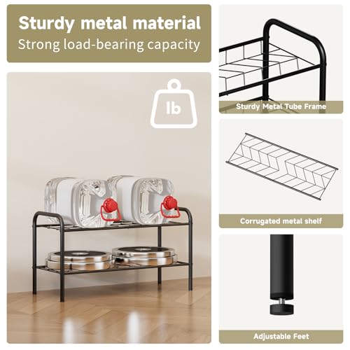 Shoe Rack,Long Shoe Organizer for Closet,Wide Shoe Storage for Entryway, 2 Tier Sturdy Metal Free Standing Shoe Shelf - size: 2-tier-short