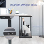 VIVO Under Desk 30 x 7 inch Storage Shelf, Office Accessory Holder for Supplies, Gaming Devices, and More, Workstation Organizer, Black, DESK-SHELF30-UB
