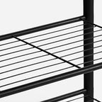 HOOBRO Coat Rack Shoe Bench, 3-Tier Shoe Rack, Industrial Shoe Organizer Storage Bench, Entry Bench with Mesh Shelves, for Entryway, Living Room, Hallway, Easy Assembly, Rustic Brown BF12HX01