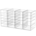 caktraie Desk Organizers And Accessories With 22 Drawers, 4 Pack Office Desktop Drawers, Plastic Makeup Organizer Containers Bins With Drawers Desk Organization, Bathroom Organizers Storage Case Box - size: 22 Drawers
