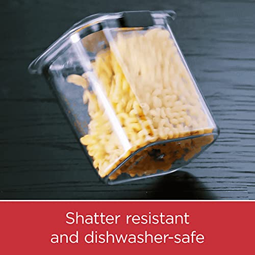 Rubbermaid Brilliance Pantry Food Storage Container Set, BPA-Free, Airtight & Leak-Proof, Clear, 8-Piece, Dishwasher Safe - size: Set of 4 Assorted Containers (8-Piece)