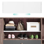 Expandable Closet Tension Shelves Organizers, Heavy-Duty Metal Tension Shelf, Adjustable Locker Shelf Cabinet for Closets Wardrobe Pantry Cupboard Kitchen Laundry - size: 1Pack/Normal, Large, W11.8" x L(17 "~ 31.5")