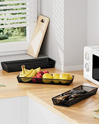 JANE EYRE kitchen drawer organizer - silverware utensil organizer for kitchen drawer,silverware tray in drawers - color: 04-black