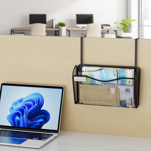 BOHDK Wall File Organizer, Mesh Hanging File Organizer, Home Office Organization and Storage, 1 Pockets Document Magazine Rack - size: 1 Pack