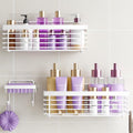 ODesign Shower Caddy 3 Pack SUS304 Stainless Steel-No Drilling-Shower Bathroom Shelves Rack,Rustproof Wall Mounted,Adhesive Shower Shelf Basket Organizer-White - color: White