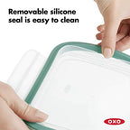 OXO Good Grips 8 Cup Smart Seal Airtight Glass Rectangle Container - size: 8 Cup, style: Glass