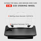 2-in-1 Steering Wheel Desk - Steering Wheel Tray Table with Seat Gap Filler Organizer | Car Food Tray for Driver | Car Desk for Laptop & Eating - Work Road Trip Essentials Accessories - style: Steering Wheel Tray