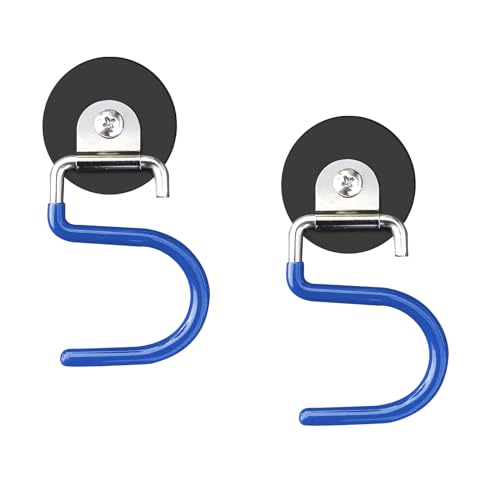 Magnetic Broom Hooks Broom Holder Do Not Require Drilling Warehouse Kitchen Refrigerator Metal Surface Suitable Broom Holder Wall Mount (Blue, Single) - color: Blue, size: Single