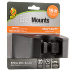 Duck EasyMounts Mop and Broom Holder - Heavy Duty Wall Mount Rack for Home Organization and Storage - No Tool Install - Holds Up to 15 lbs - Black, Pack of 1 Hook & All Hanging Hardware - size: 1 Pack, style: Tool Holder