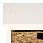 SAFAVIEH Home Collection – Halle Ivory 3-Drawer Basket Storage Side Table, Coastal Accent Design, Fully Assembled (AMH5738K) - color: Ivory