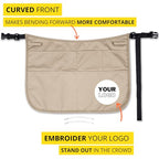 5-Pocket Waterproof Professional Cleaning Apron. Made for Pro Cleaners. Like a Cleaning Caddy Around Your Waist - color: Desert Khaki, style: Standard