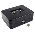 KYODOLED Metal Cash Box with Money Tray and Lock,Money Box with Cash Tray,Cash Drawer,11.81"x 9.45"x 3.54" Black X Large - color: Black, size: X Large