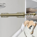 FIRJOY 12" Valet Rod for Closet Pull Out (2 Pack, Antique Brass) - color: Antique Brass, size: 2 Pack