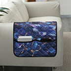Lily Butterfly Glitter Print Couch Arm Covers Stain Resistant Sofa Arm Cover with Side Storage Pocket Anti-Scratch Arm Rest Covers for Recliner, Chair, Sofa - color: Lily Butterfly Glitter