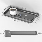 RV Aluminum Foldable Shelf - Wall-Mounted Folding RV Shelves - Compact Camper Trailer Accessories & Space-Saver 12.2x5.5 Inch - size: 1 Pack