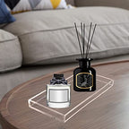 Bigfety Acrylic Vanity Tray for Organizing, Clear Bathroom Trays for Counter, Desk, Dresser - size: 7.8" x 0.7" x 3.9"