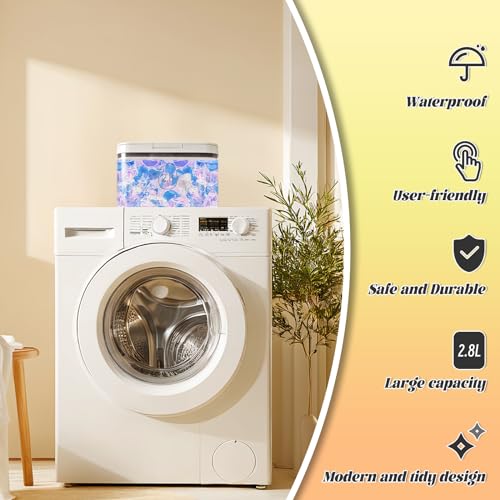Laundry Pod Holder with Lid - Sealed Automatic Pop-Up Dispenser, 94oz/115 Pod Capacity, ABS/PP Durable Container for Laundry Room Organization, Multi-Purpose for Detergent Powder/Dryer Sheets - color: 2.8L