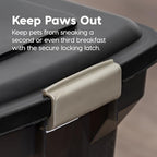 IRIS USA Dog Food Storage Container, Airtight Lid, Up to 13 Pounds Pet Food Storage, Versatile Pet Food Bin, Treats, BPA Free, Smoke - color: Smoke